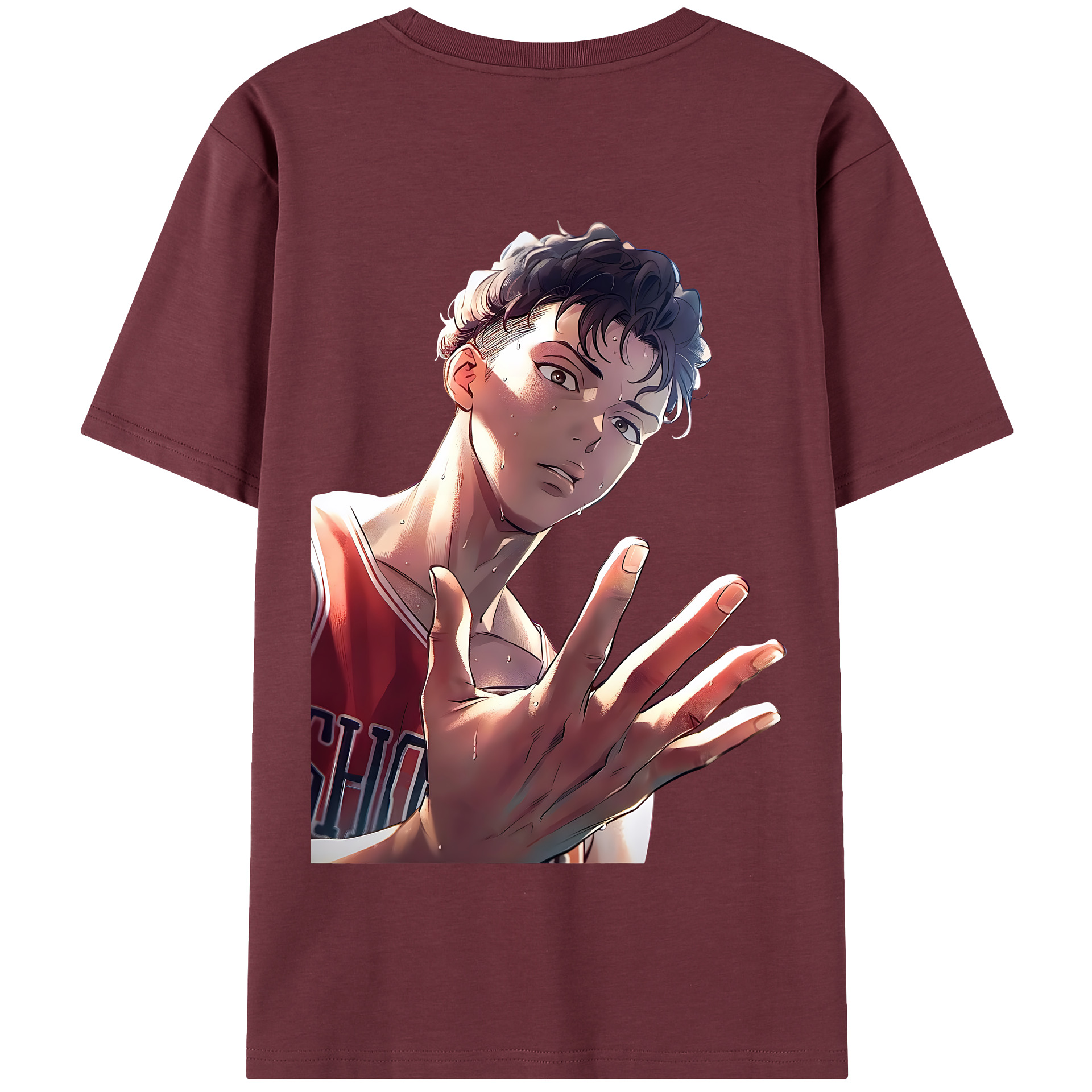 SLAM DUNK／スラムダンク 綿100％半袖Tシャツ（背面プリント）